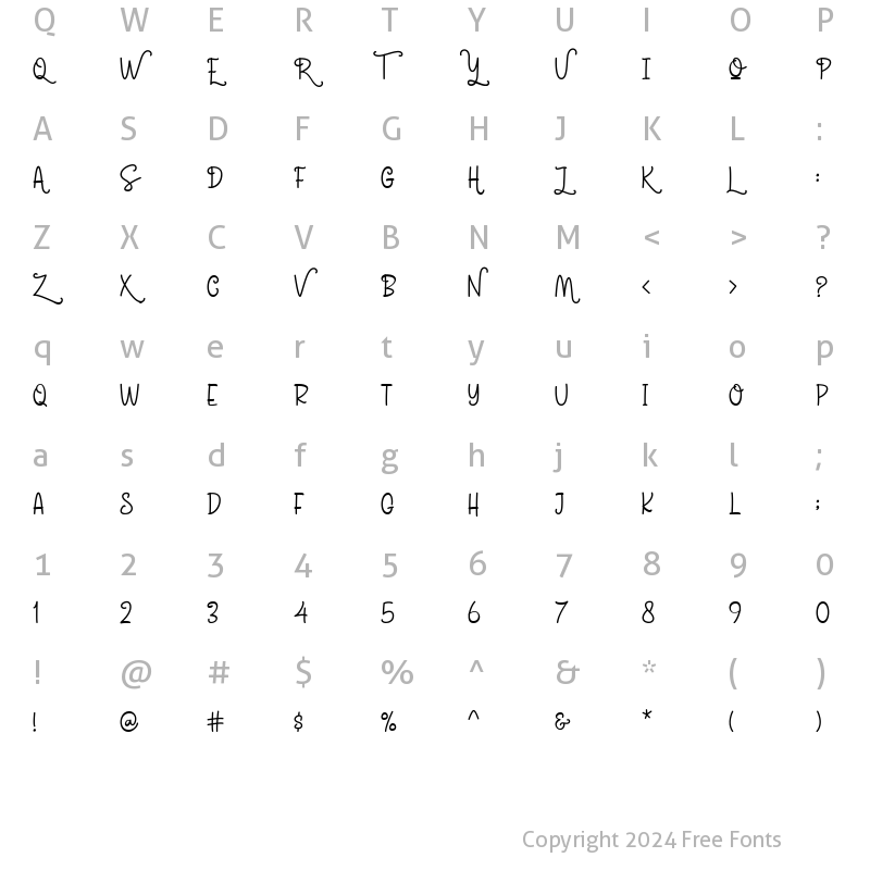 Character Map of sheenline sans Regular