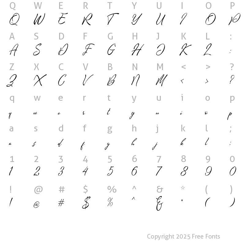 Character Map of Shirahosi Shirahosi