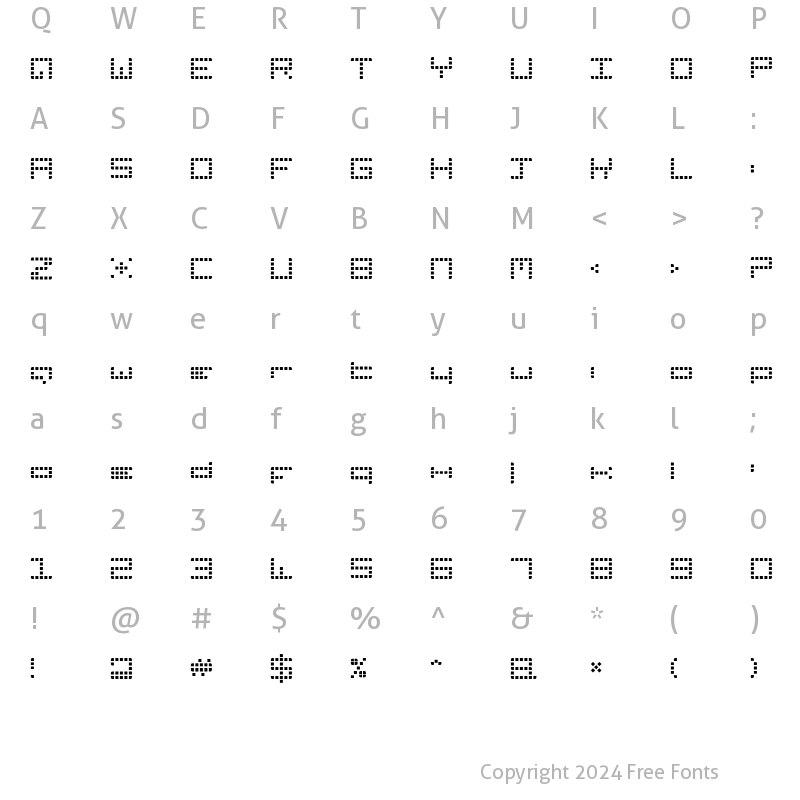 Character Map of SidesAndCorners Two Regular