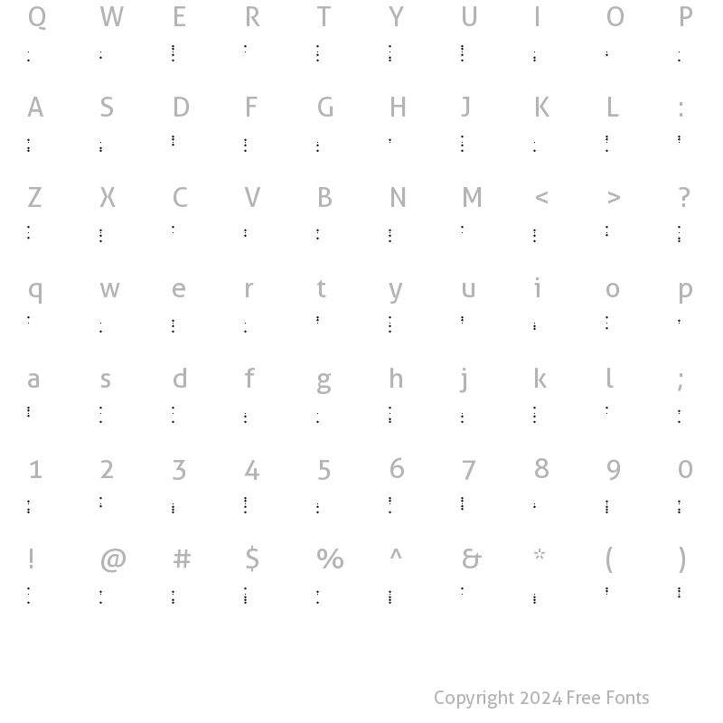 Character Map of Signal Regular