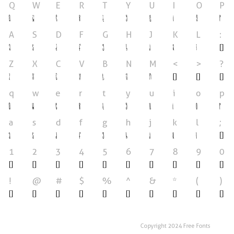 Character Map of Signal To Noise Regular