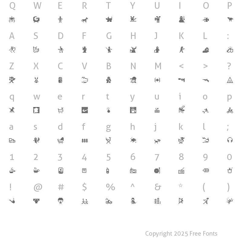 Character Map of Signotek Regular