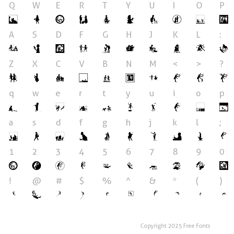 Character Map of SilhousTwo Regular