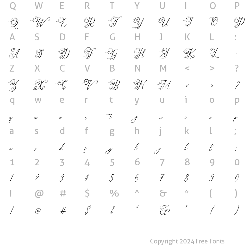 Character Map of Simply Harmony Regular