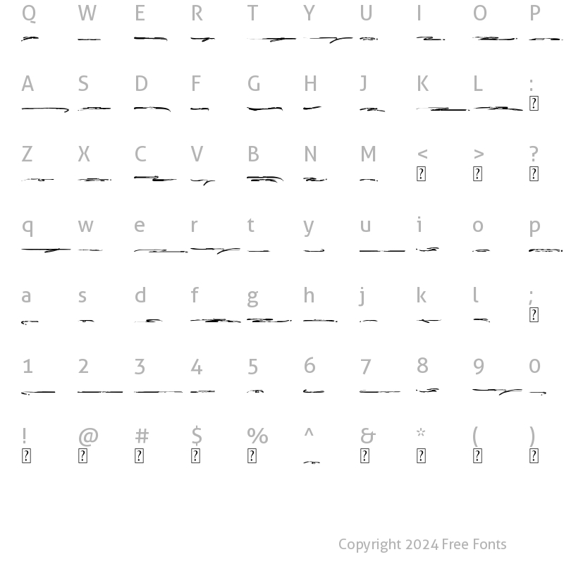 Character Map of Sinullingga Swash Regular