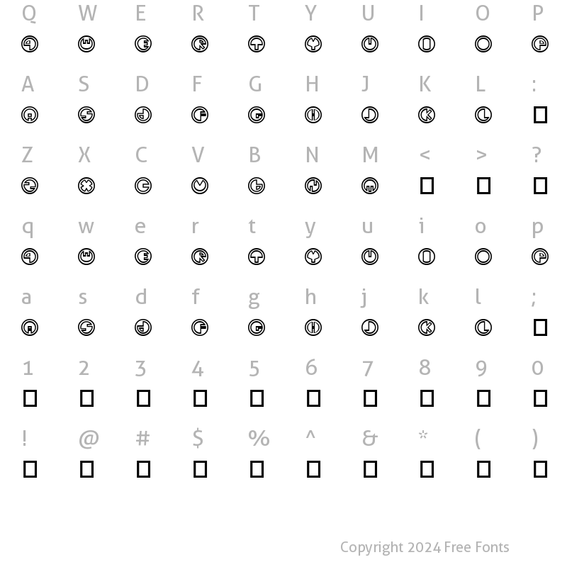 Character Map of Sirkhular Regular