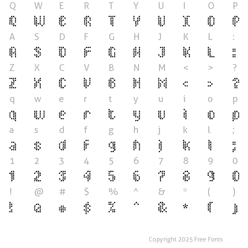 Character Map of SirQuitry Regular