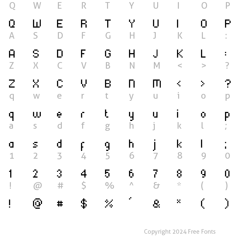 Character Map of SKA_75_marul_CE Regular