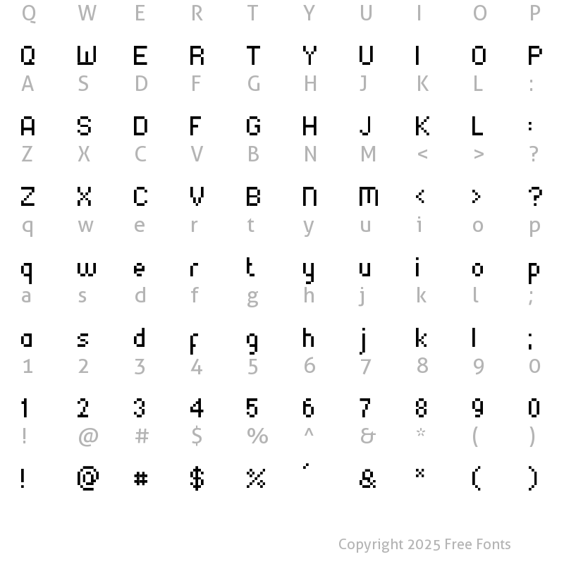 Character Map of SKA_75_marul_CE_extended Regular