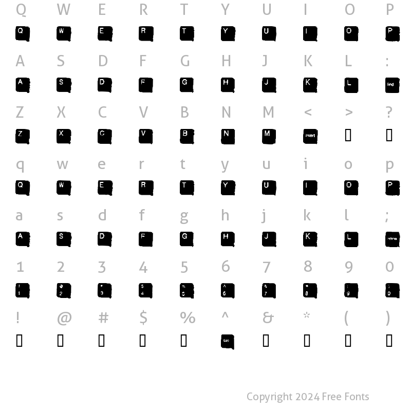 Character Map of SkanHead Lite