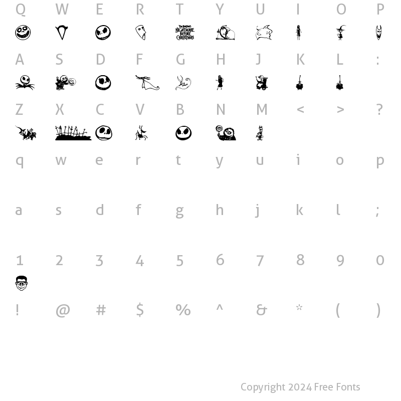 Character Map of Skellingtonbats Regular