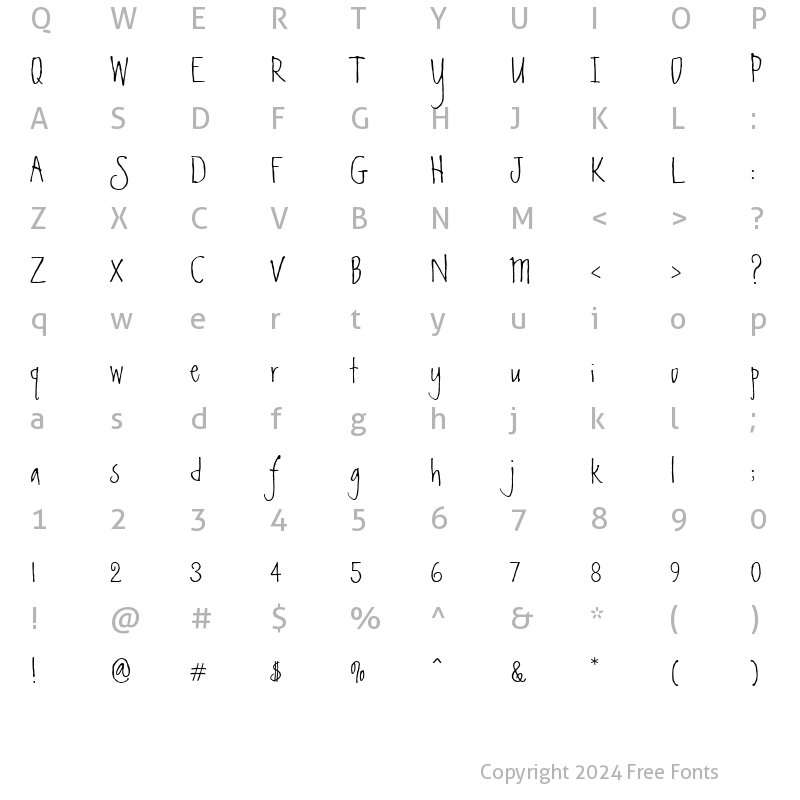 Character Map of Sketchley BT Regular