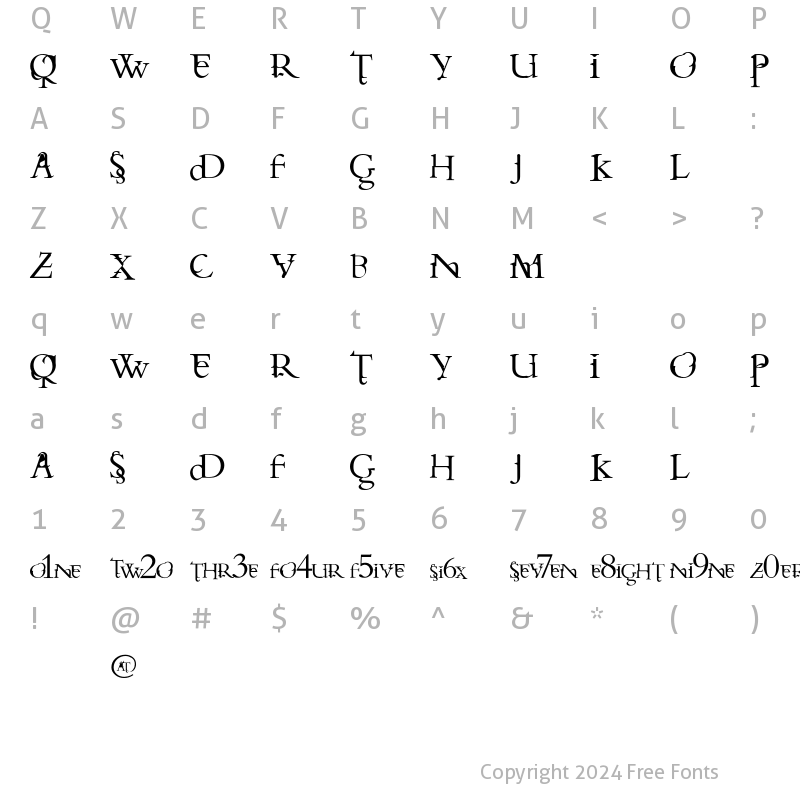 Character Map of SkiTzo Regular