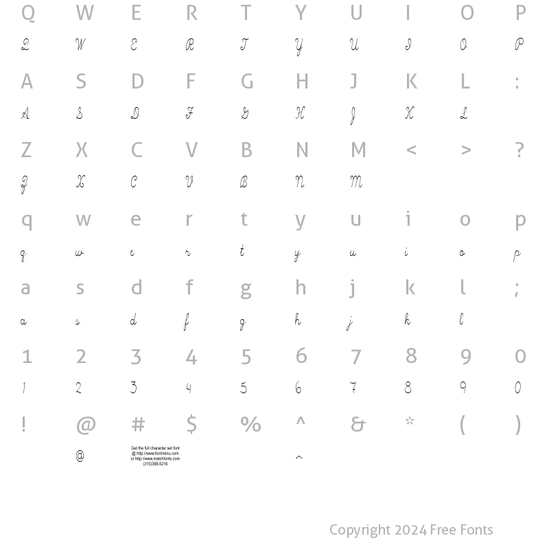 Character Map of Skryptaag Tryout Regular