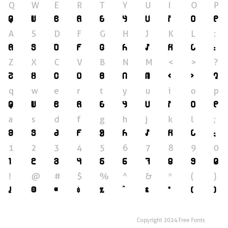 Character Map of Skylab 600 Regular