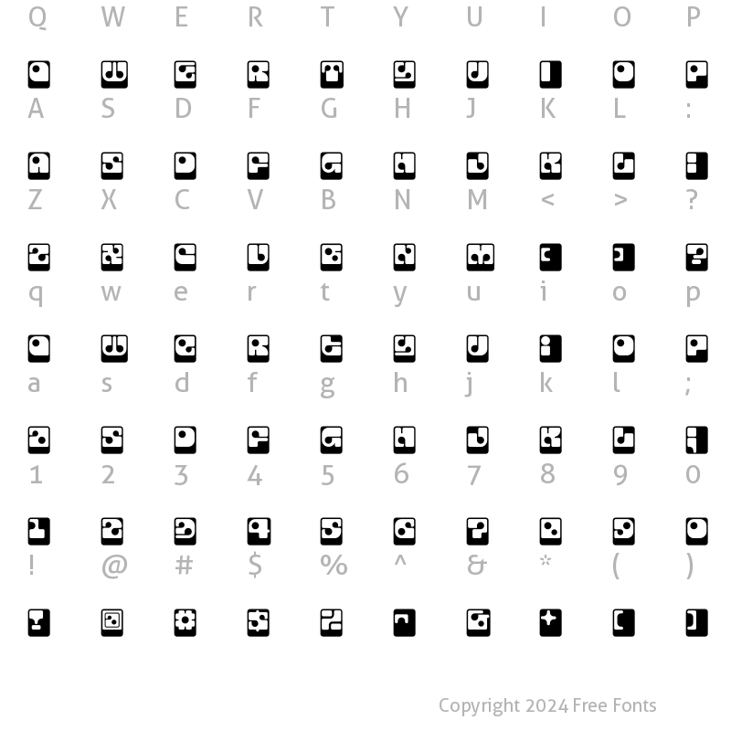 Character Map of SkylabCapsule Regular