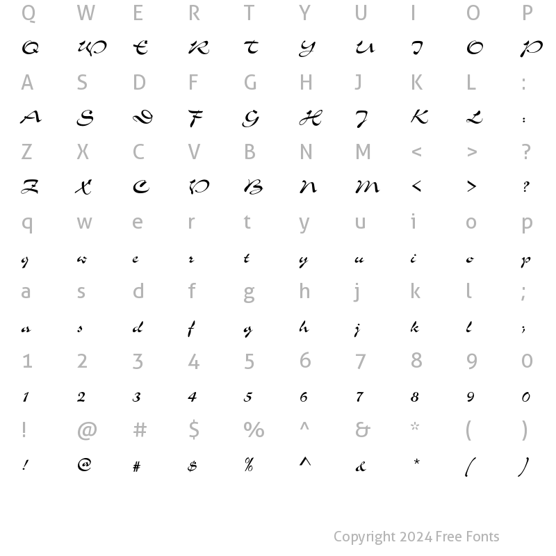 Character Map of SlogaD Regular