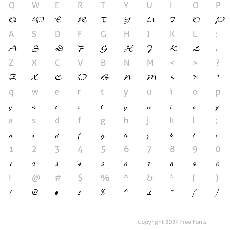 Character Map of SloganD Regular