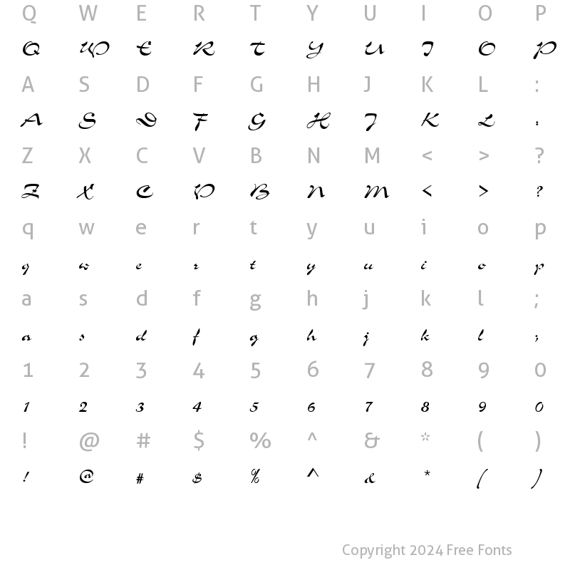 Character Map of SloganJoiD Regular