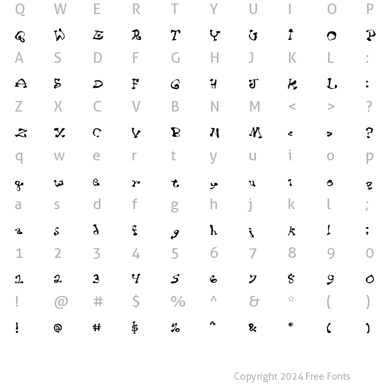 Character Map of Slophouse Regular