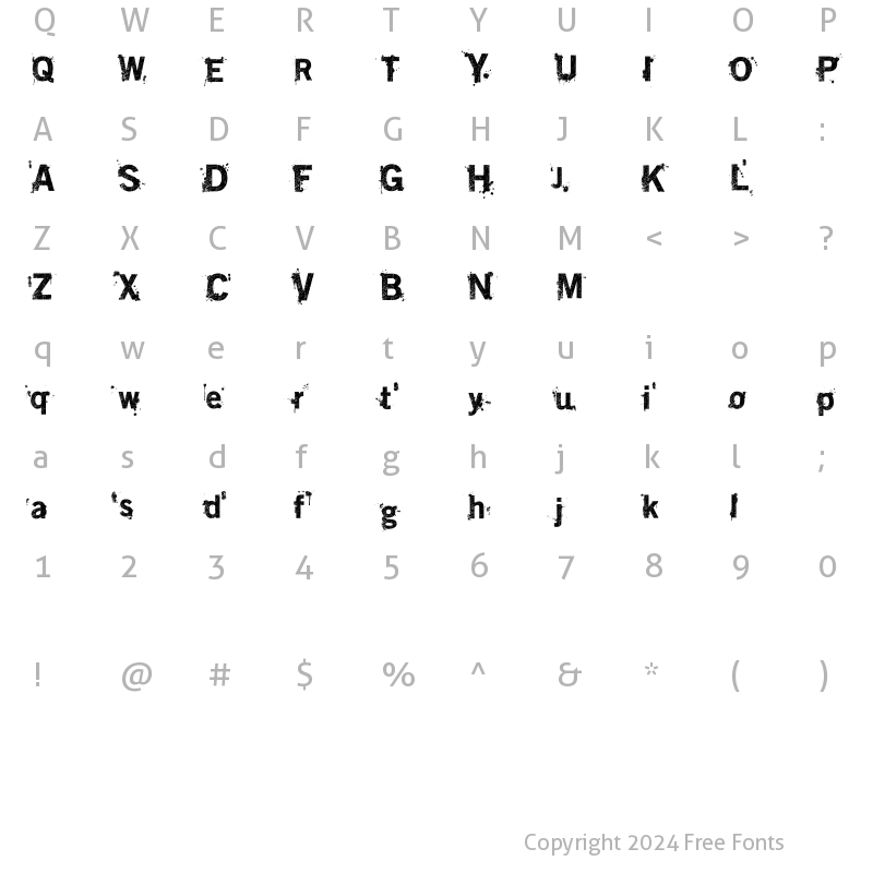 Character Map of SM_phantisM Regular