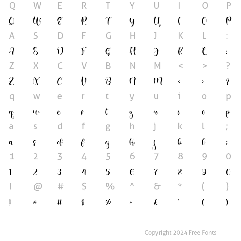 Character Map of Smart Child Regular