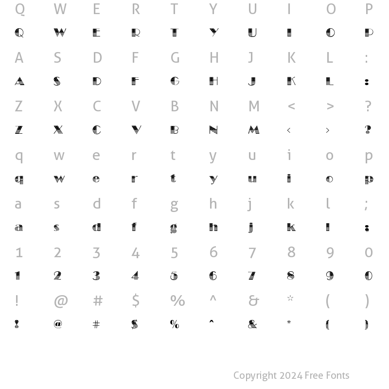 Character Map of SMCWashington Regular