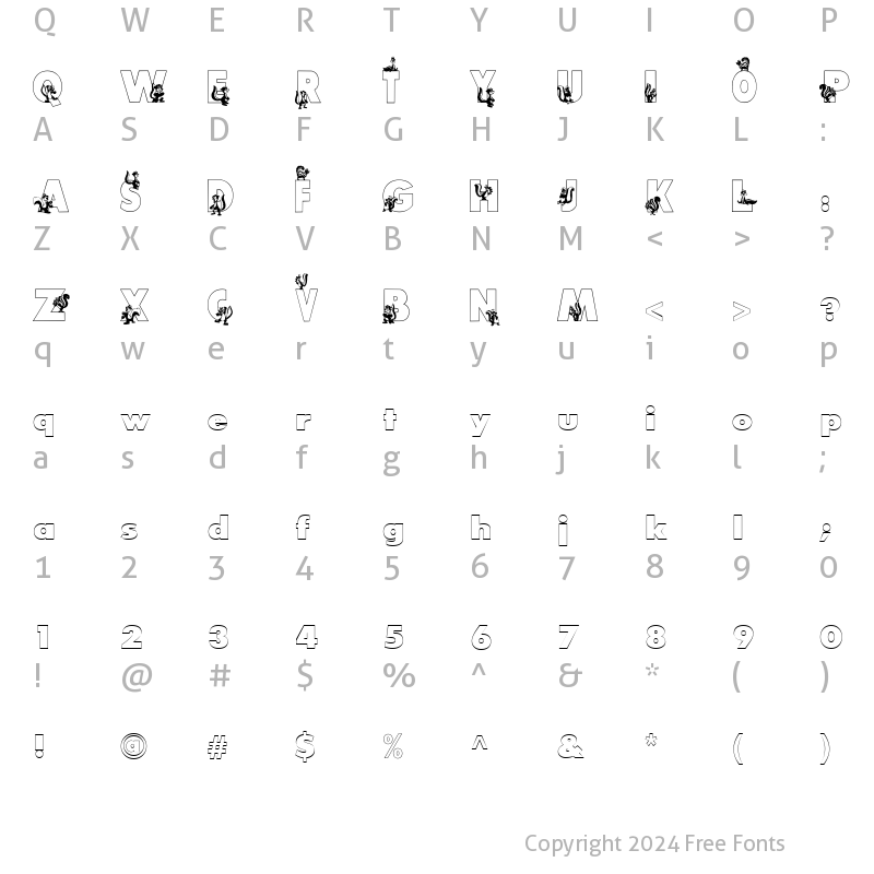 Character Map of Smelly Regular