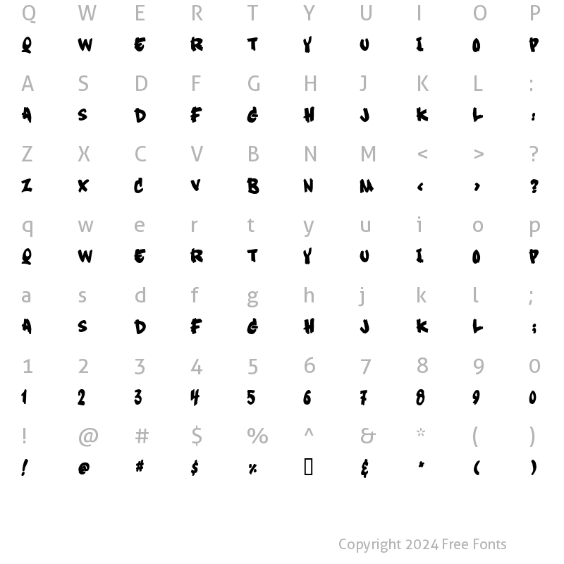 Character Map of Soft Sugar [plain] Regular