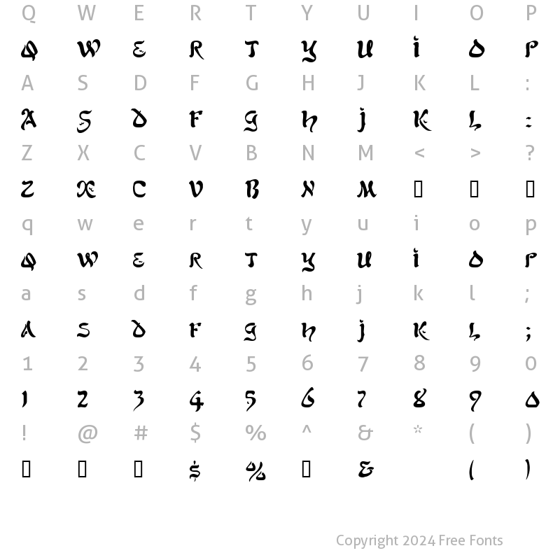 Character Map of Solomon Regular