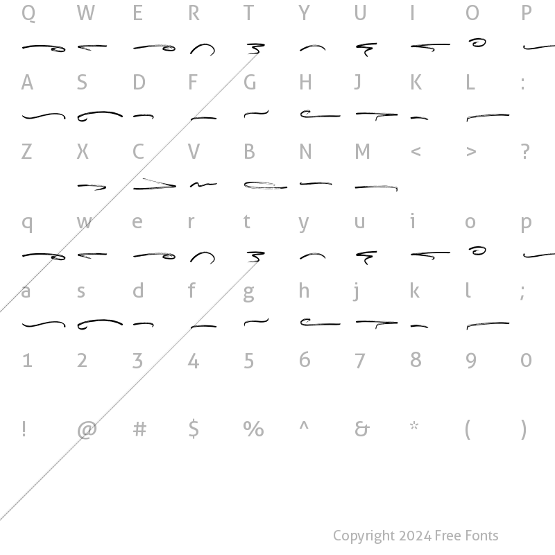 Character Map of SoloSwashesSvg Regular