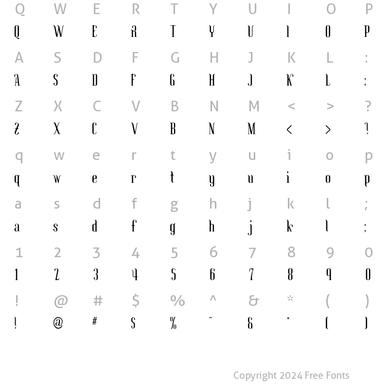 Character Map of Solstice Regular