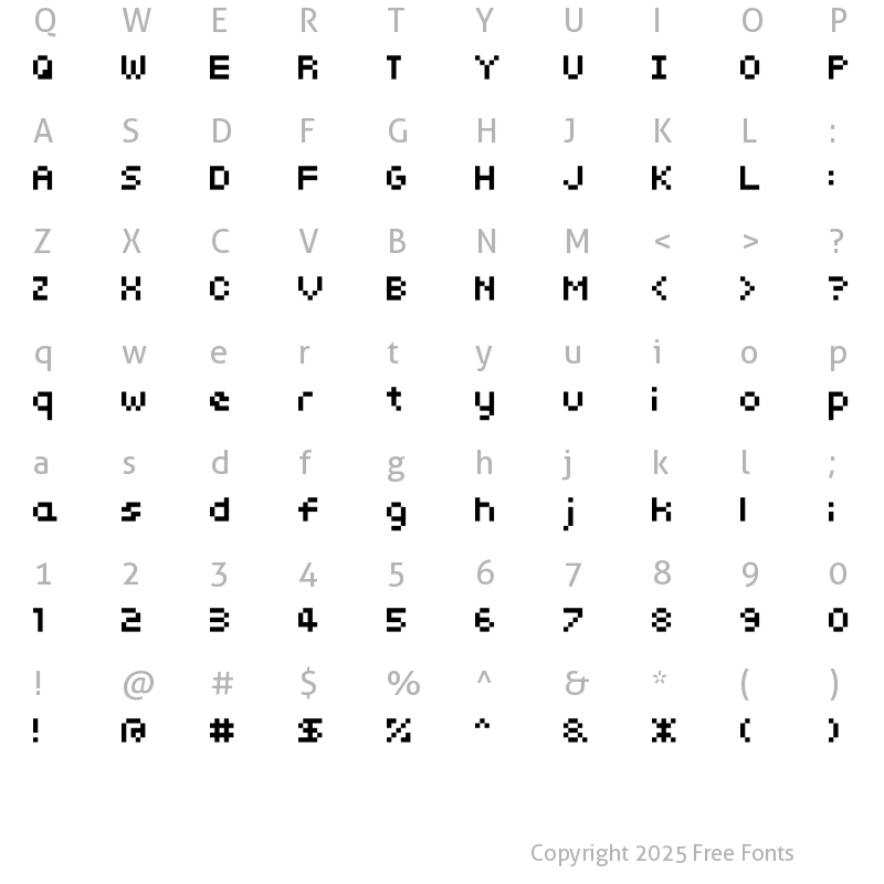 Character Map of somybmp01_7 Regular