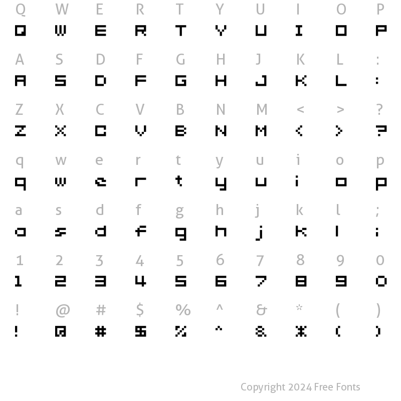 Character Map of somybmp02_7 Regular