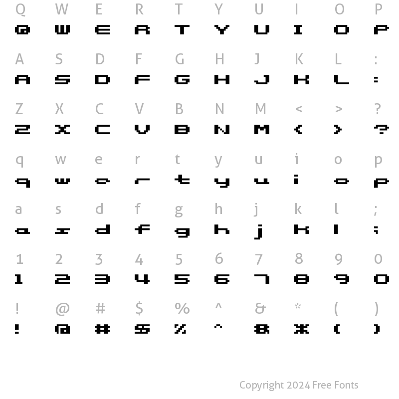 Character Map of somybmp05_8 Regular