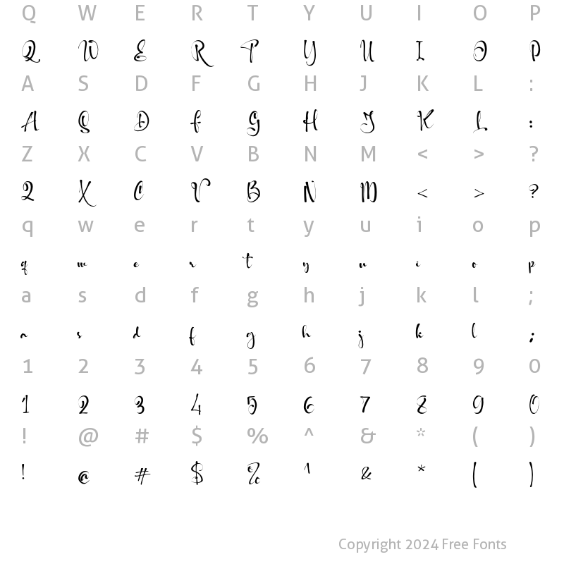 Character Map of Souljah Regular