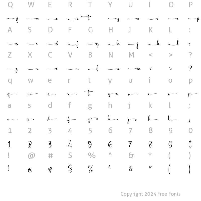 Character Map of Souljah Swash Regular