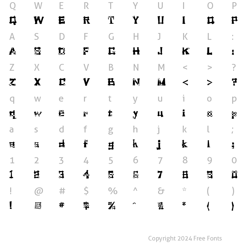 Character Map of SoulManure NormaL