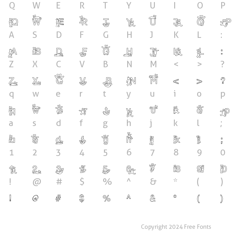 Character Map of SP DR BY 2 DB Normal