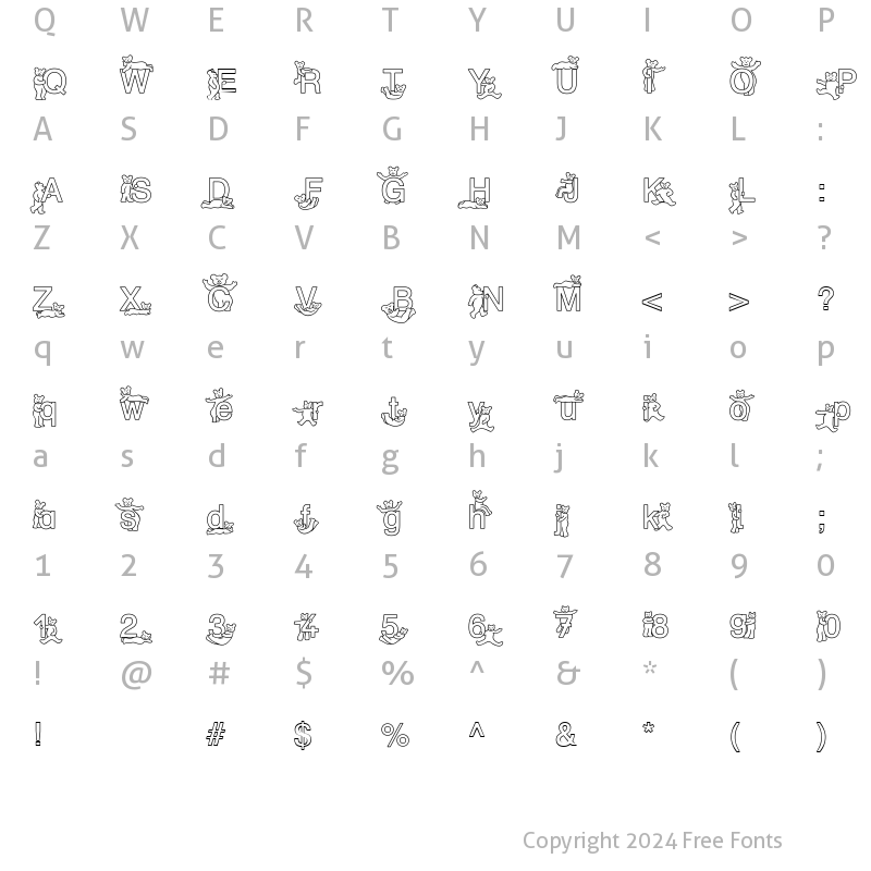 Character Map of SP DR HH 2 DB Normal