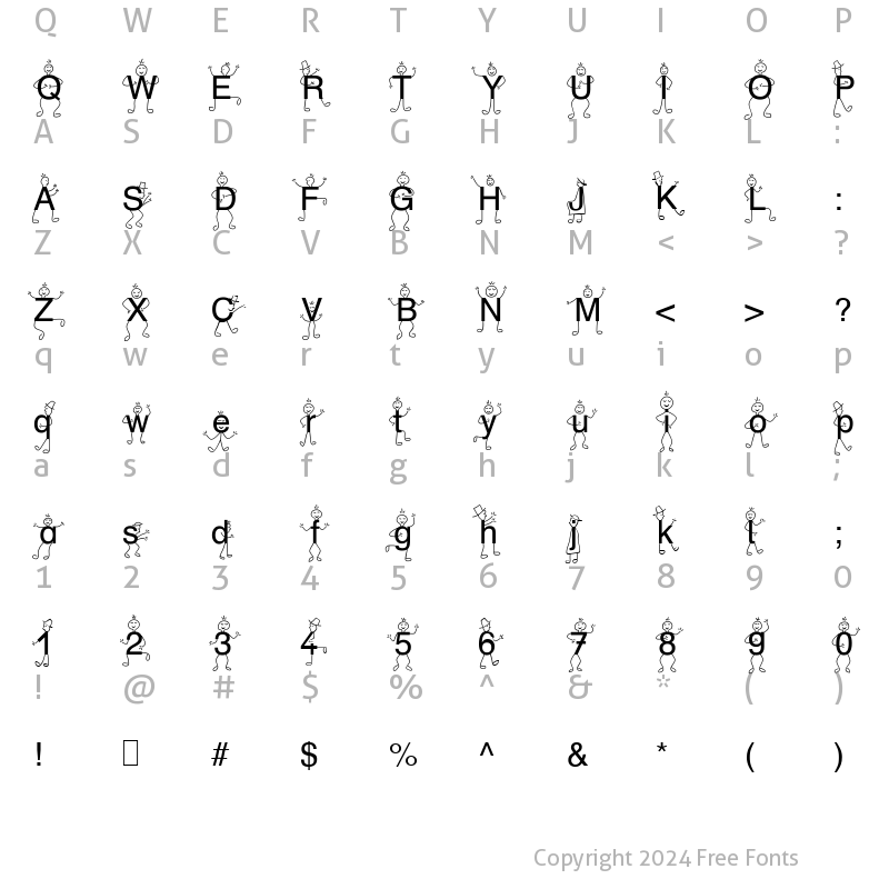 Character Map of SP DR HH 3 Normal