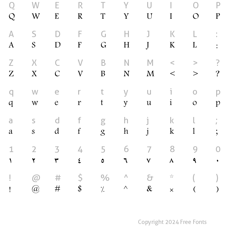 Character Map of Sp_Lotus Bold