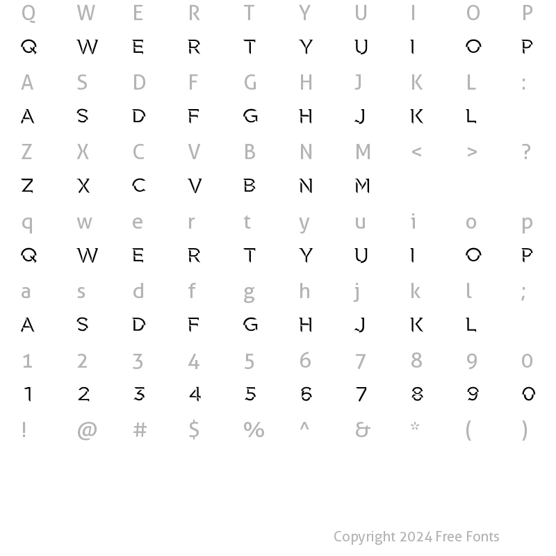 Character Map of Spectre Regular