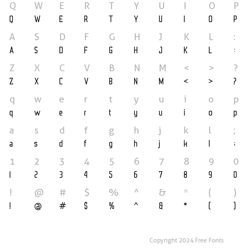 Character Map of Sphiger Regular