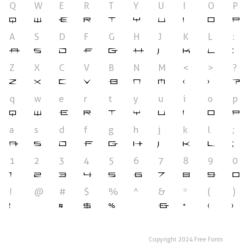 Character Map of Spike Regular