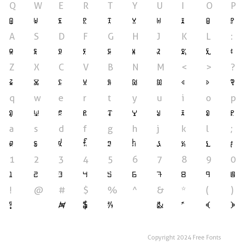 Character Map of Spiritual Warfare Regular