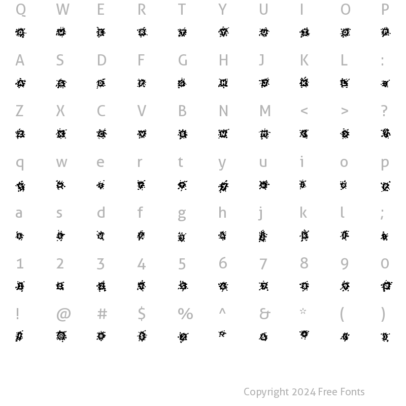 Character Map of Splats Normal