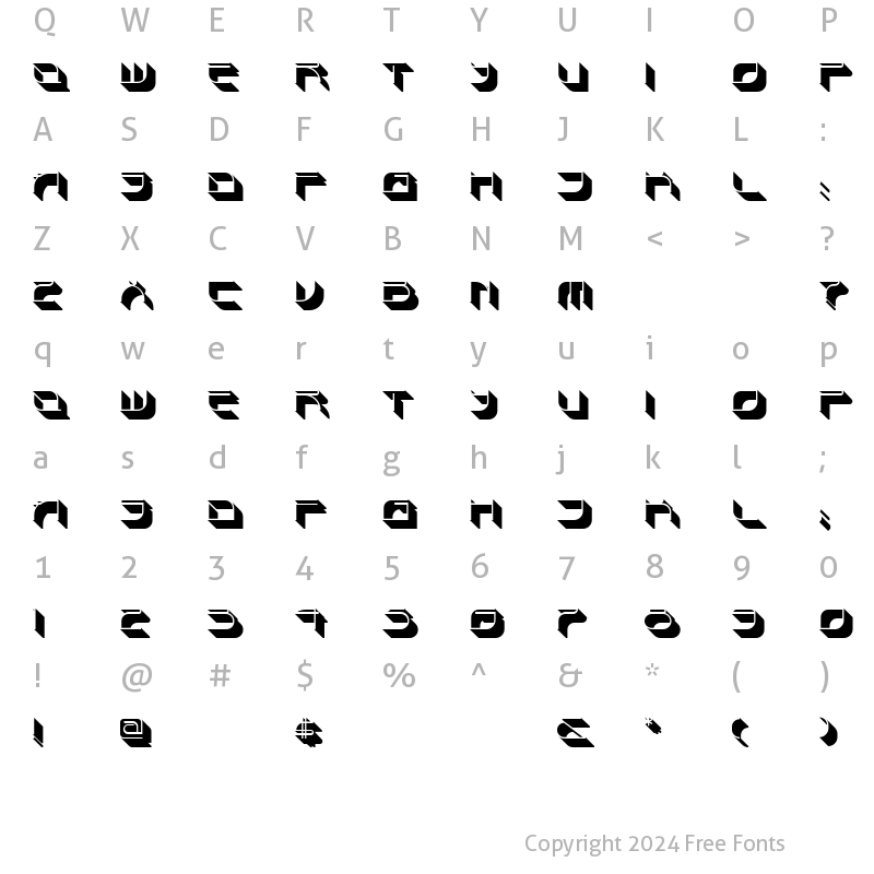 Character Map of SpondulixNF Regular