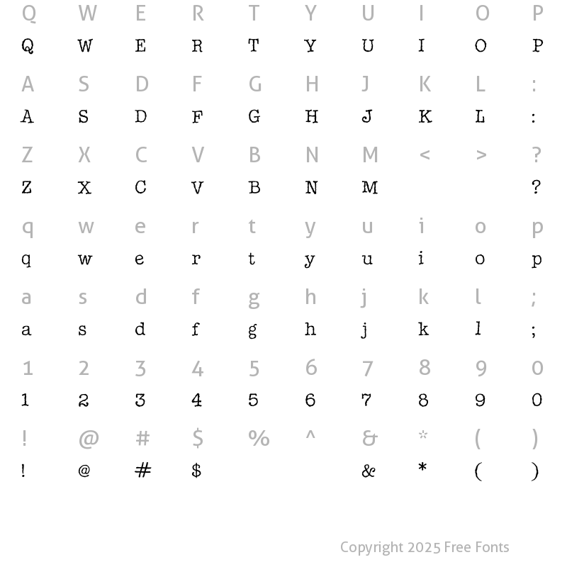 Character Map of Sprout Regular