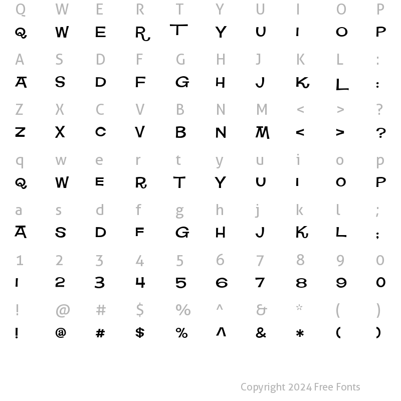 Character Map of Square Meal Medium